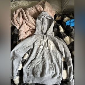 North Face grey hoodie